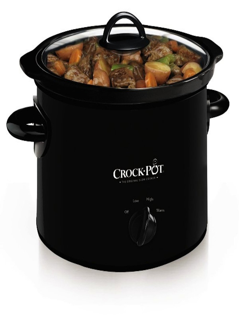 NEW Crock Pot SCR300SS 3 Quart Round Manual Slow Cooker Stainless Steel